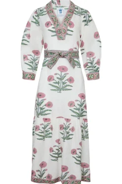 Capri Maxi Dress in Pink Flower