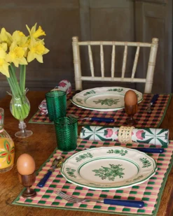 Capri Placemat, Pink and Green