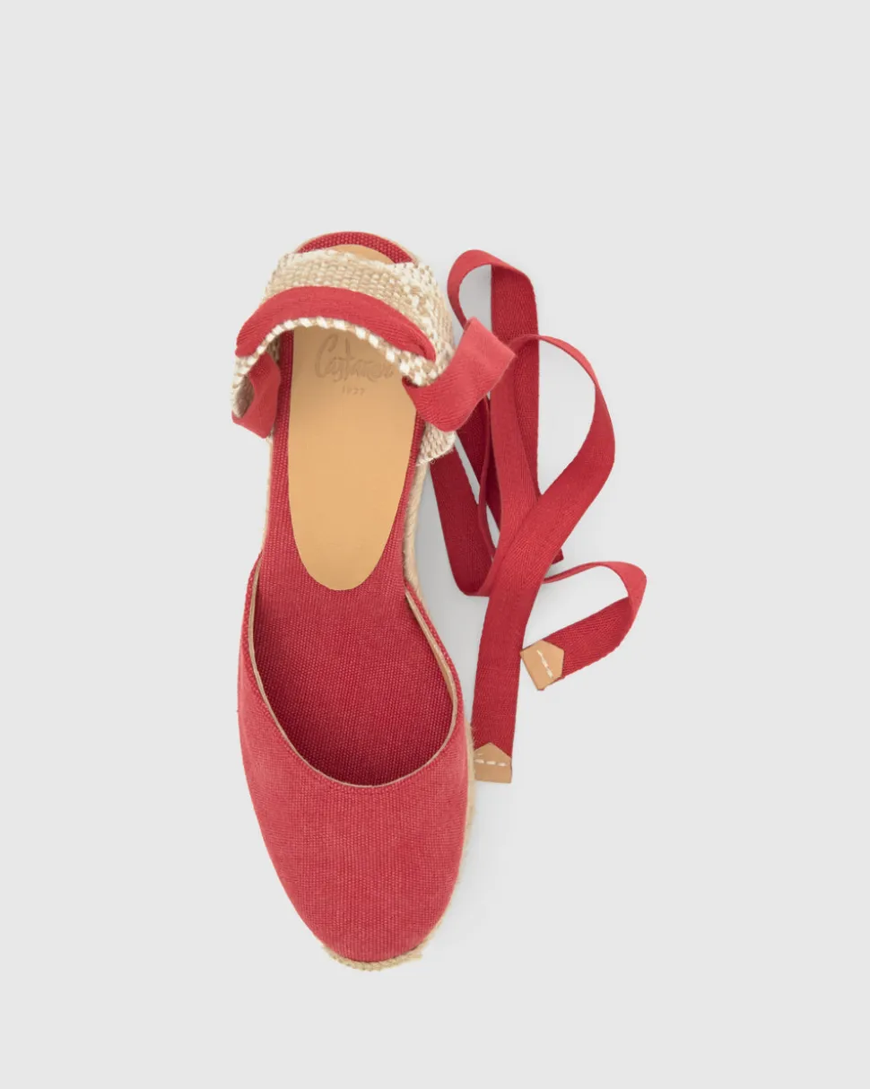 Carina 8 in Carmine Red Cotton