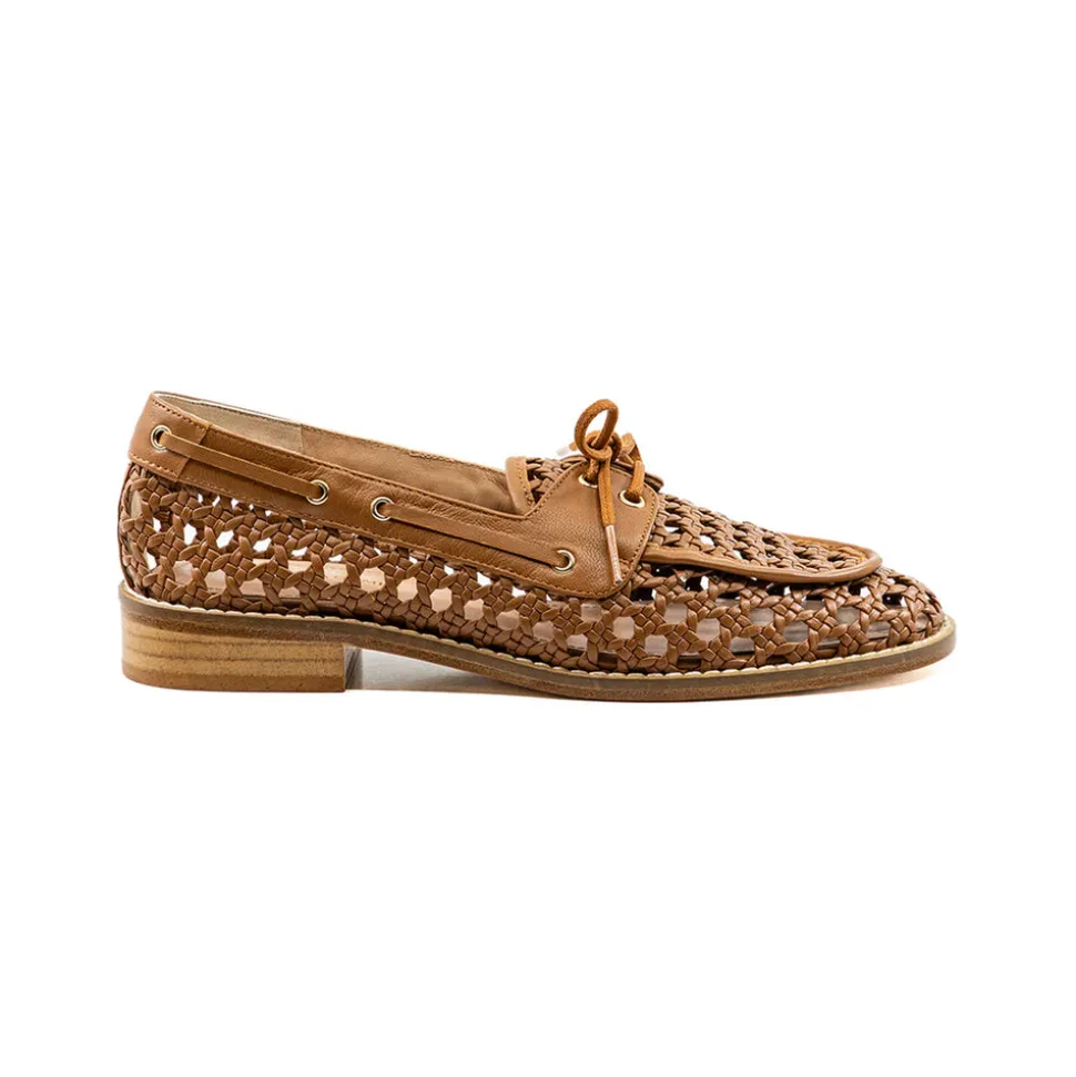 Carla Camel Leather Loafer
