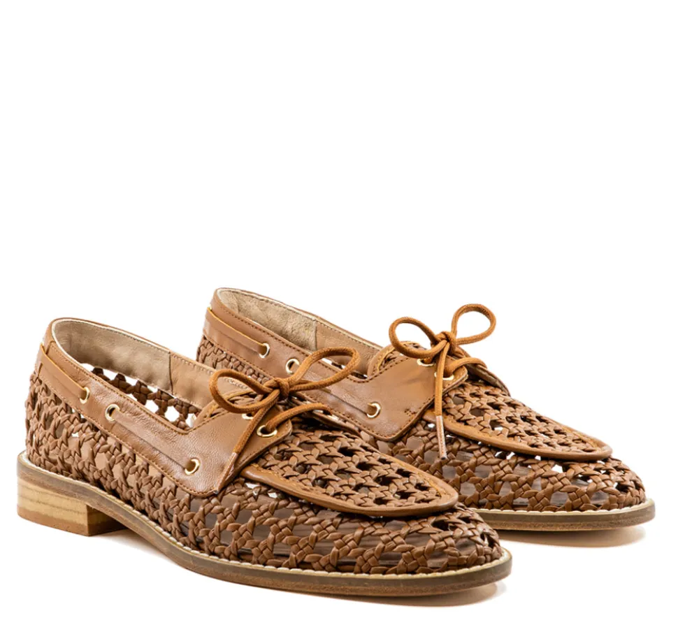 Carla Camel Leather Loafer