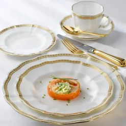 Carlton Gold Rimmed Soup Bowl
