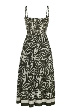 Carmen Dress in Catalina Olive