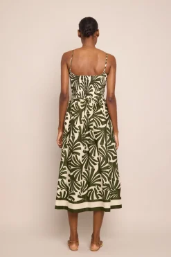 Carmen Dress in Catalina Olive