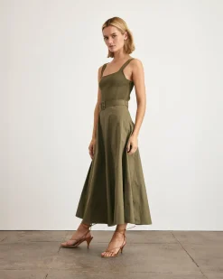 Carmen Dress in Fern