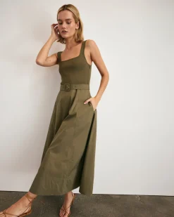 Carmen Dress in Fern