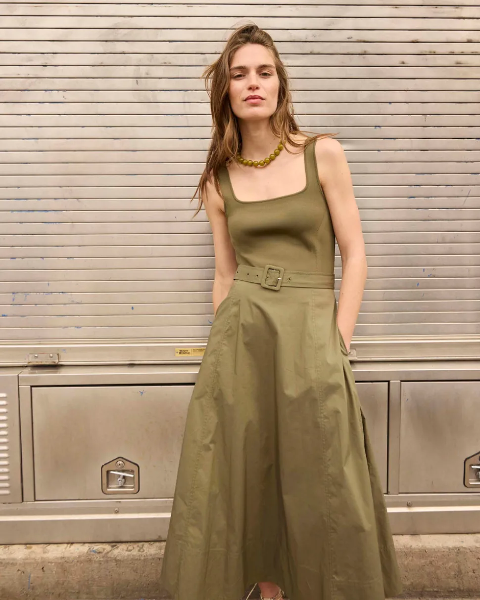 Carmen Dress in Fern
