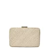 Carmen Woven Straw Clutch Bag in Natural