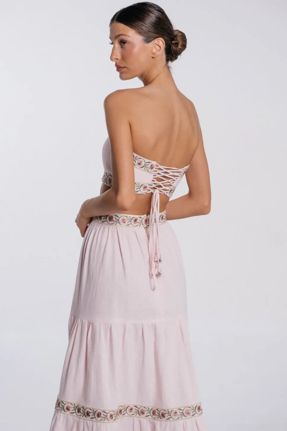 Carnation Ruffle Skirt Pink