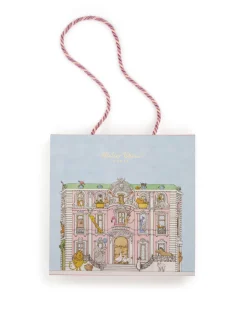 Carre & Satin Bib Set in Monceau Mansion