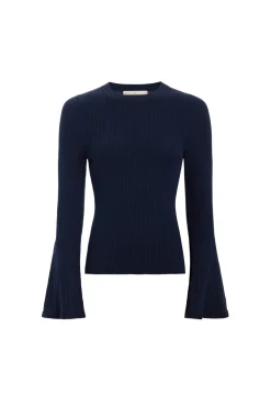 Carrey Top in Navy