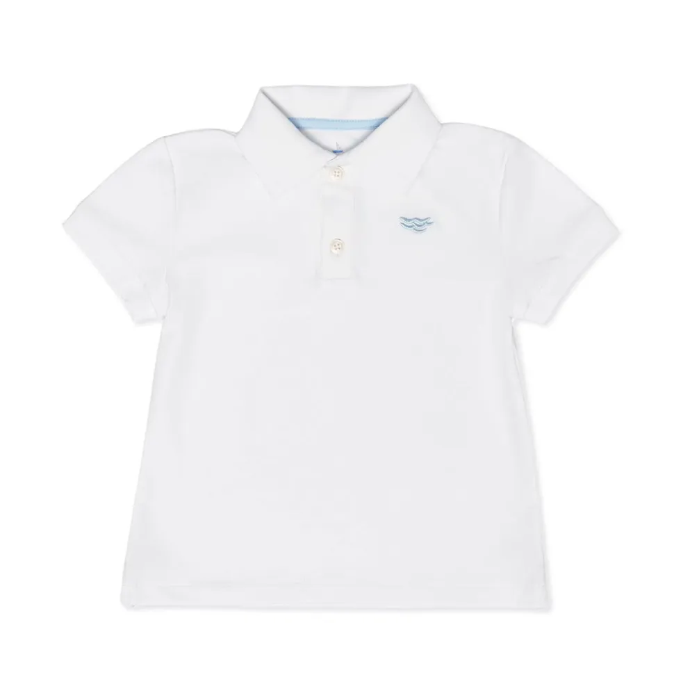 Carter Polo in Classic White