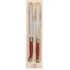 Carving Set with Red Handles