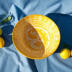 Casa Amarilla Large Bowl with Hand-painted Designs