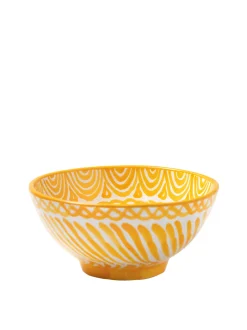 Casa Amarilla Medium Bowl with Hand-painted Designs