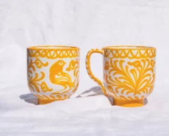 Casa Amarilla Mug with Hand-painted Designs