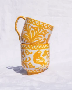 Casa Amarilla Mug with Hand-painted Designs