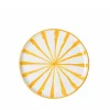 Casa Amarilla Salad Plate with Candy Cane Stripes