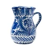 Casa Azul Medium Pitcher with Hand-painted Designs