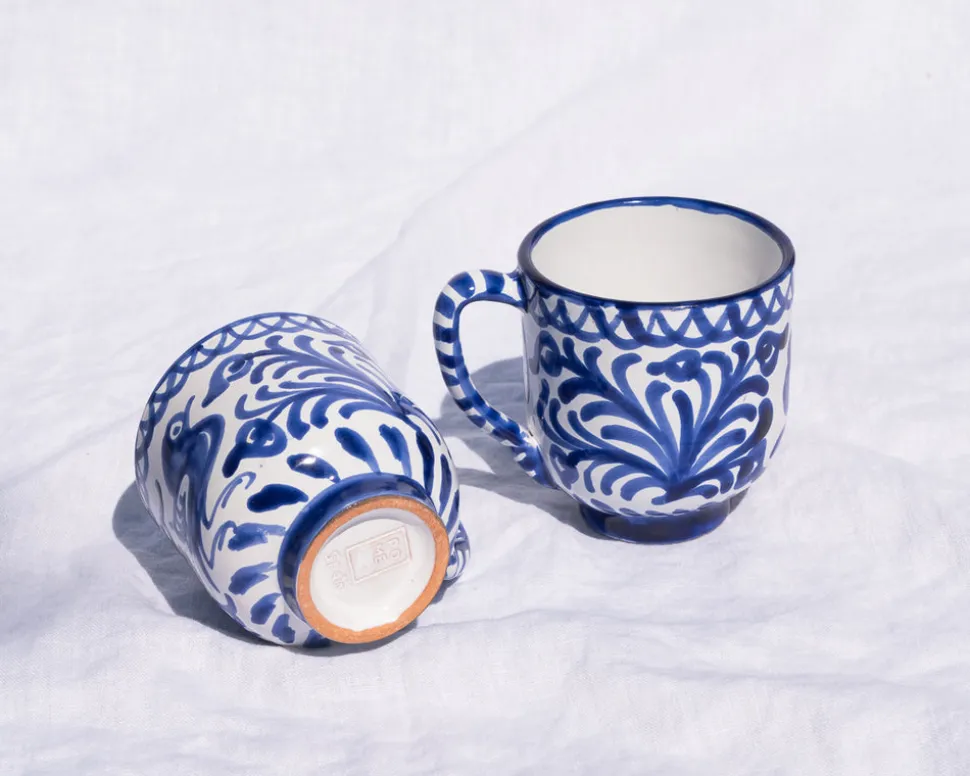 Casa Azul Mug with Hand-painted Designs