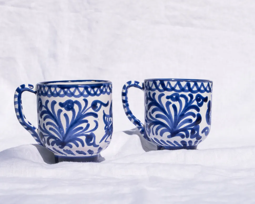 Casa Azul Mug with Hand-painted Designs