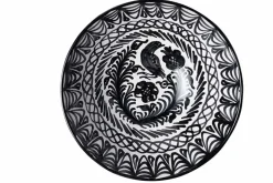 Casa Blanca & Negra Large Bowl with Hand-painted Designs