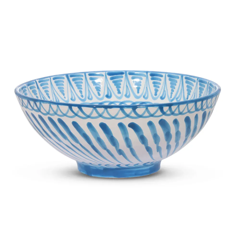 Casa Celeste Large bowl with Hand-Painted Designs