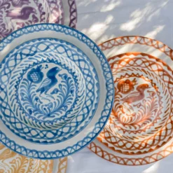 Casa Celeste Salad Plate with Traditional Designs