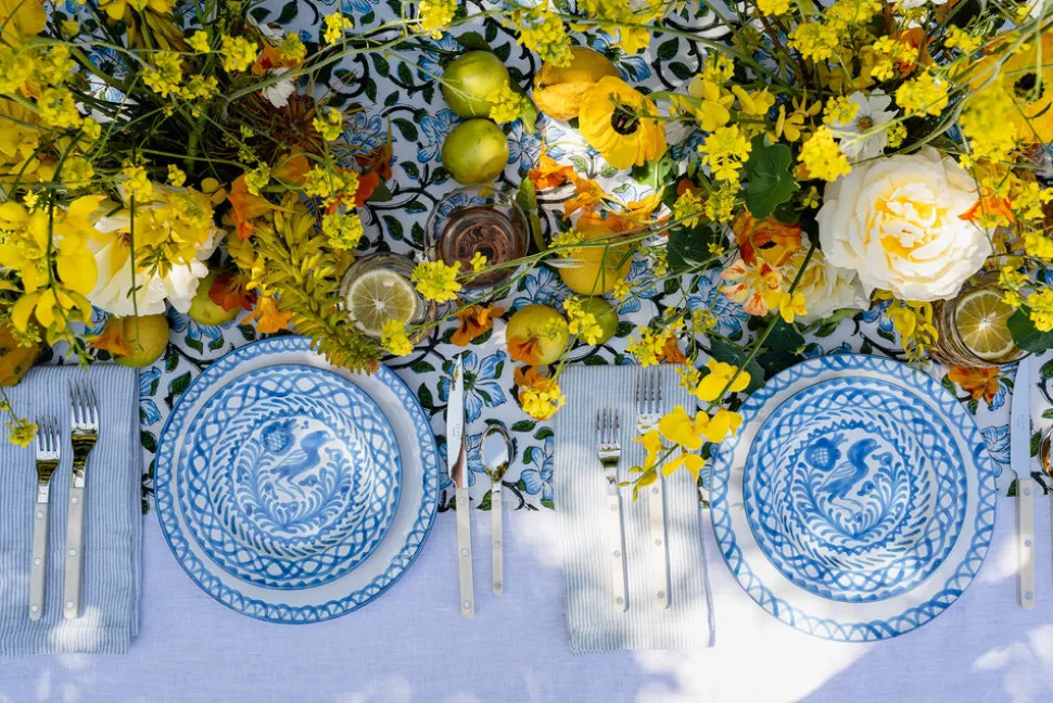 Casa Celeste Salad Plate with Traditional Designs