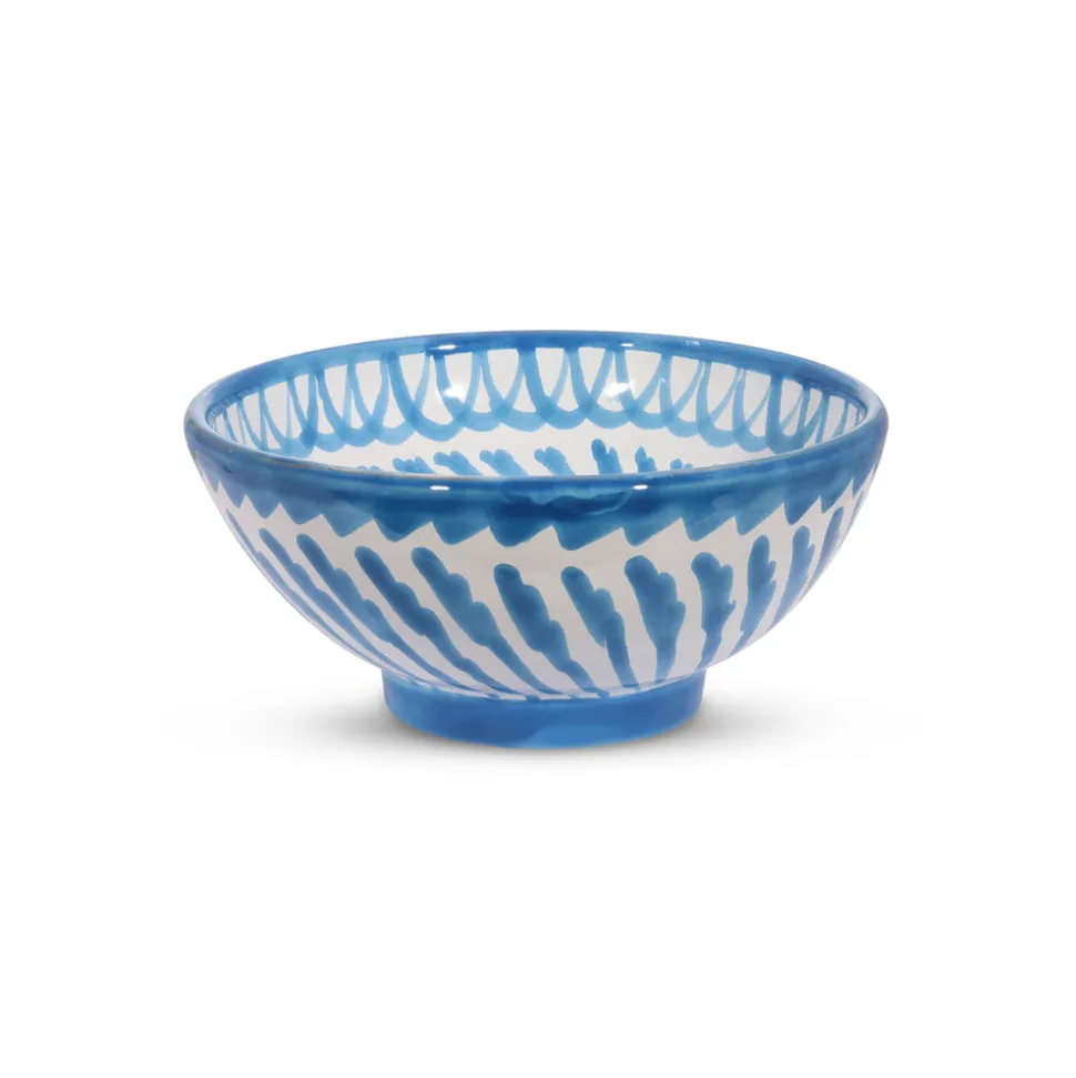 Casa Celeste Small Bowl with Hand-Painted Designs