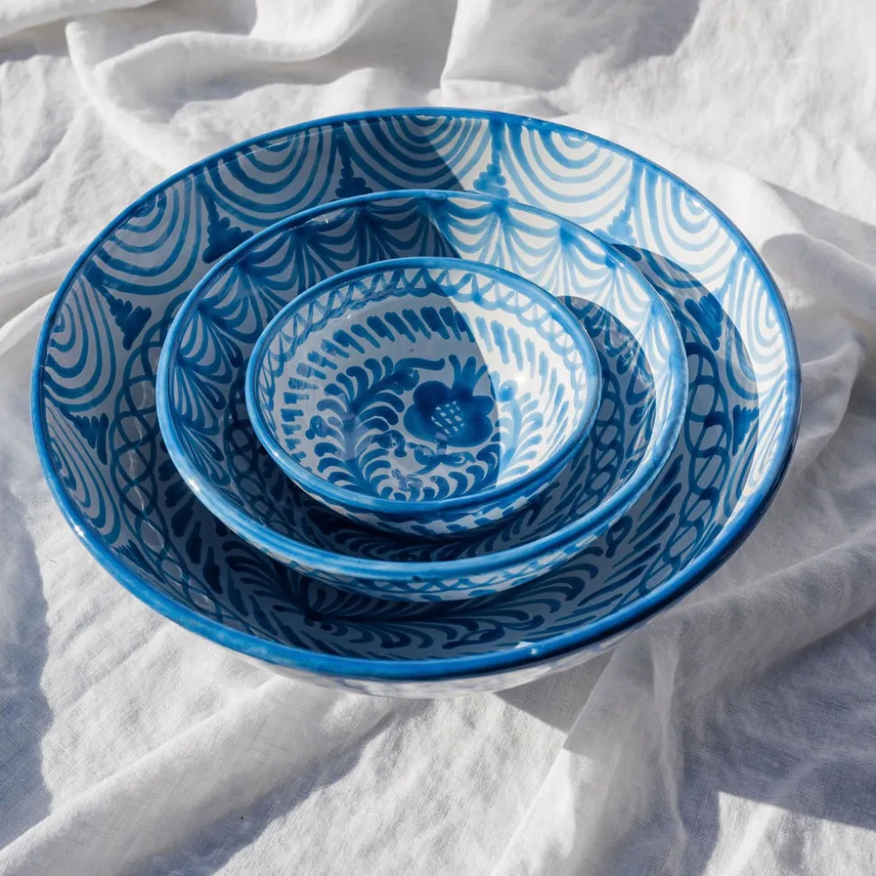 Casa Celeste Small Bowl with Hand-Painted Designs