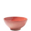Casa Coral Medium Bowl with Coral Glaze
