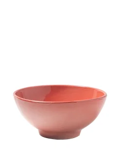 Casa Coral Medium Bowl with Coral Glaze
