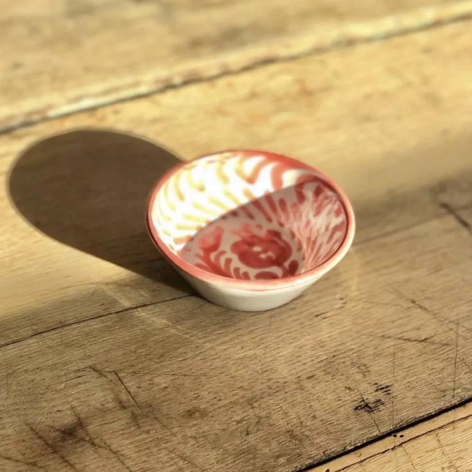 Casa Coral Mini Bowl with Hand-painted Designs