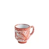 Casa Coral Mug with Hand-painted Designs