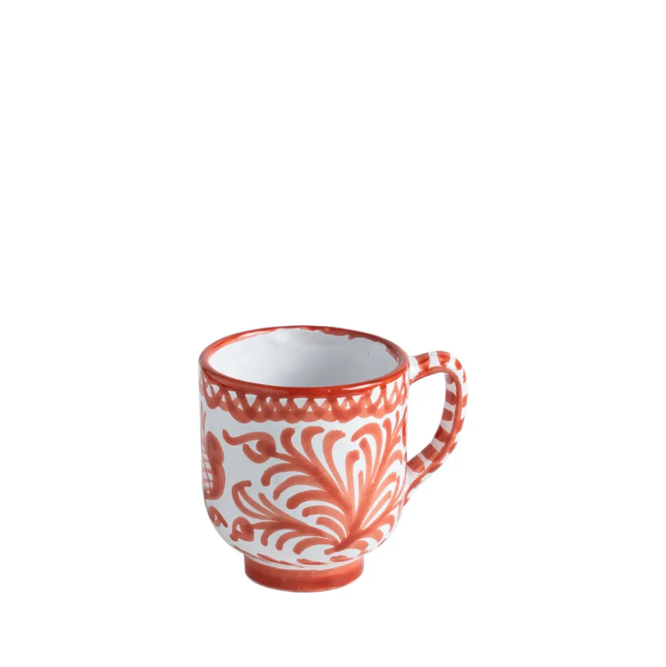 Casa Coral Mug with Hand-painted Designs