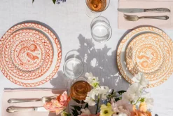 Casa Coral Salad Plate with Traditional Designs