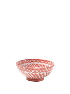 Casa Coral Small Bowl with Hand-painted Designs