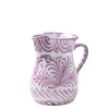 Casa Lila Small Pitcher with Hand-painted Designs