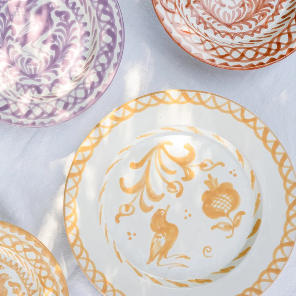 Casa Melocoton Dinner Plate with Traditional Designs