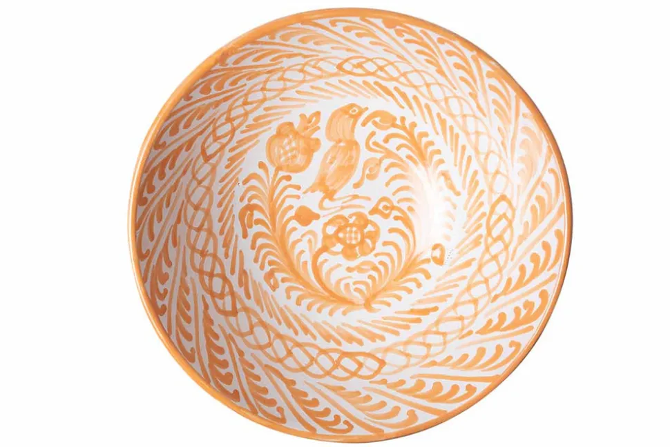 Casa Melocoton Large Bowl with Hand-painted Designs