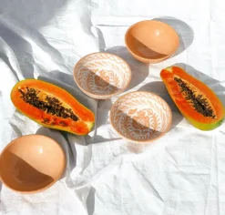 Casa Melocoton Small Bowl with Peach Glaze