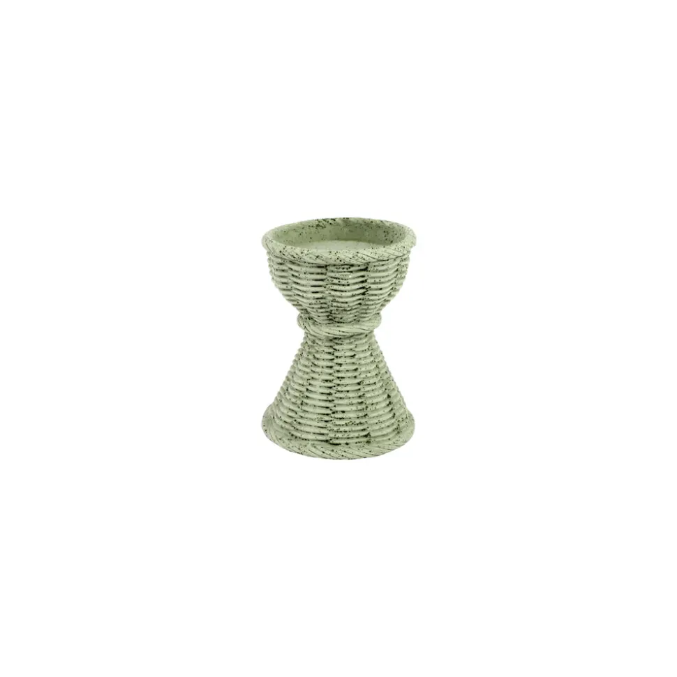 Casa Sage Green Short Candlestick