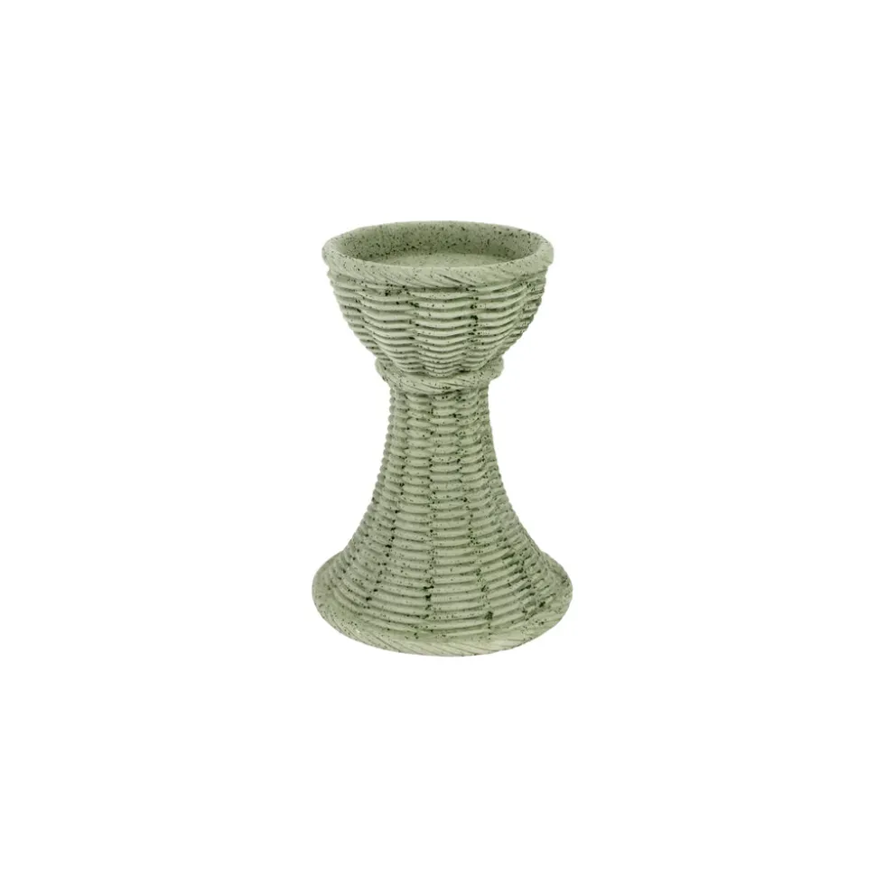 Casa Sage Green Short Candlestick