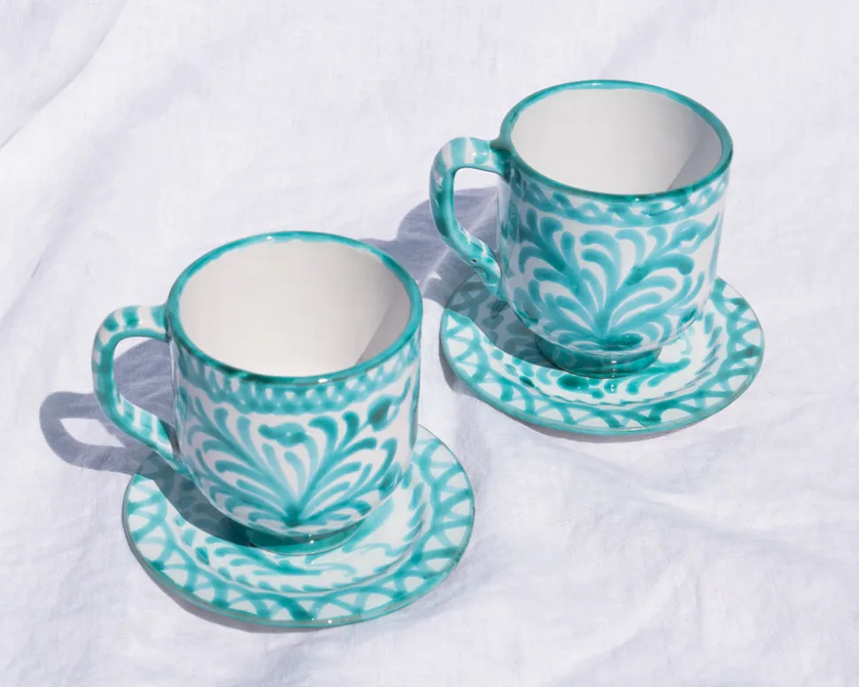Casa Verde Mug with Hand-painted Designs