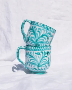 Casa Verde Mug with Hand-painted Designs