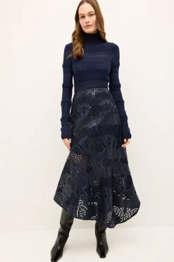 Casey Skirt in Naval