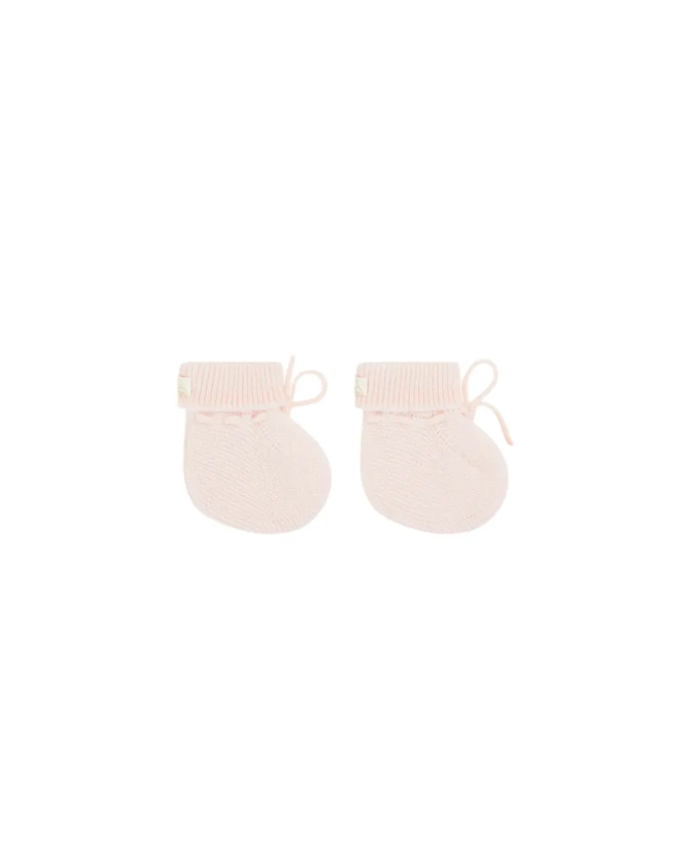 Cashmere Booties in Pink