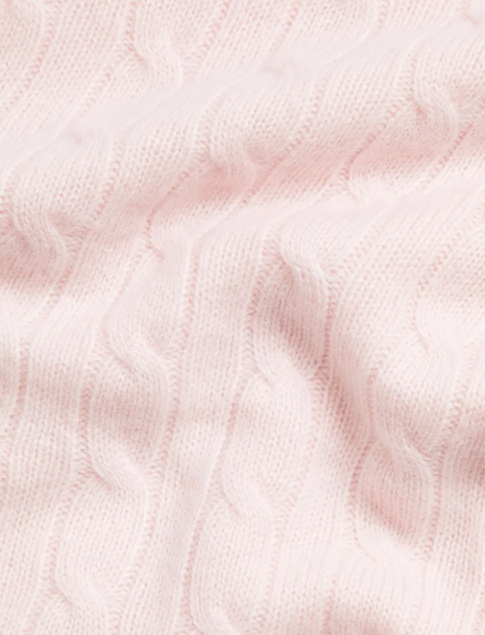 Cashmere Cable Knit Baby Blanket