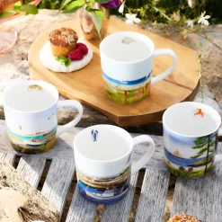 Caskata X Felix Doolittle By the Sea Mugs, Set of 4